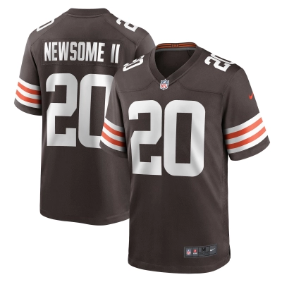 Men's Cleveland Browns Greg Newsome II Brown Game Jersey 01