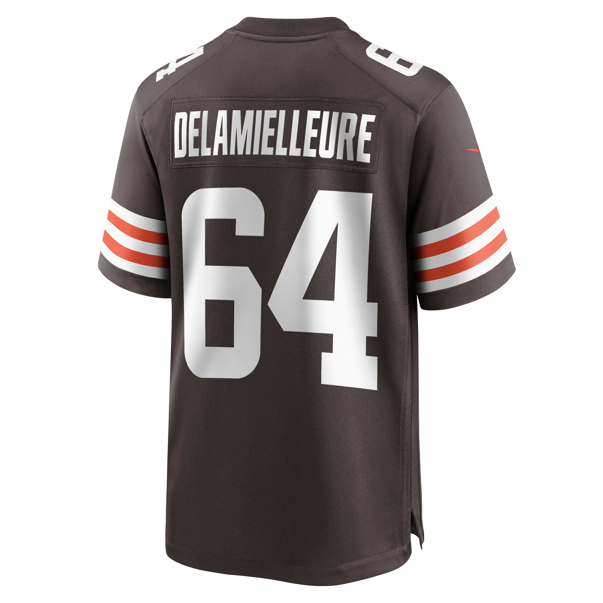 Men's Cleveland Browns Joe DeLamielleure Brown Game Retired Player Jersey