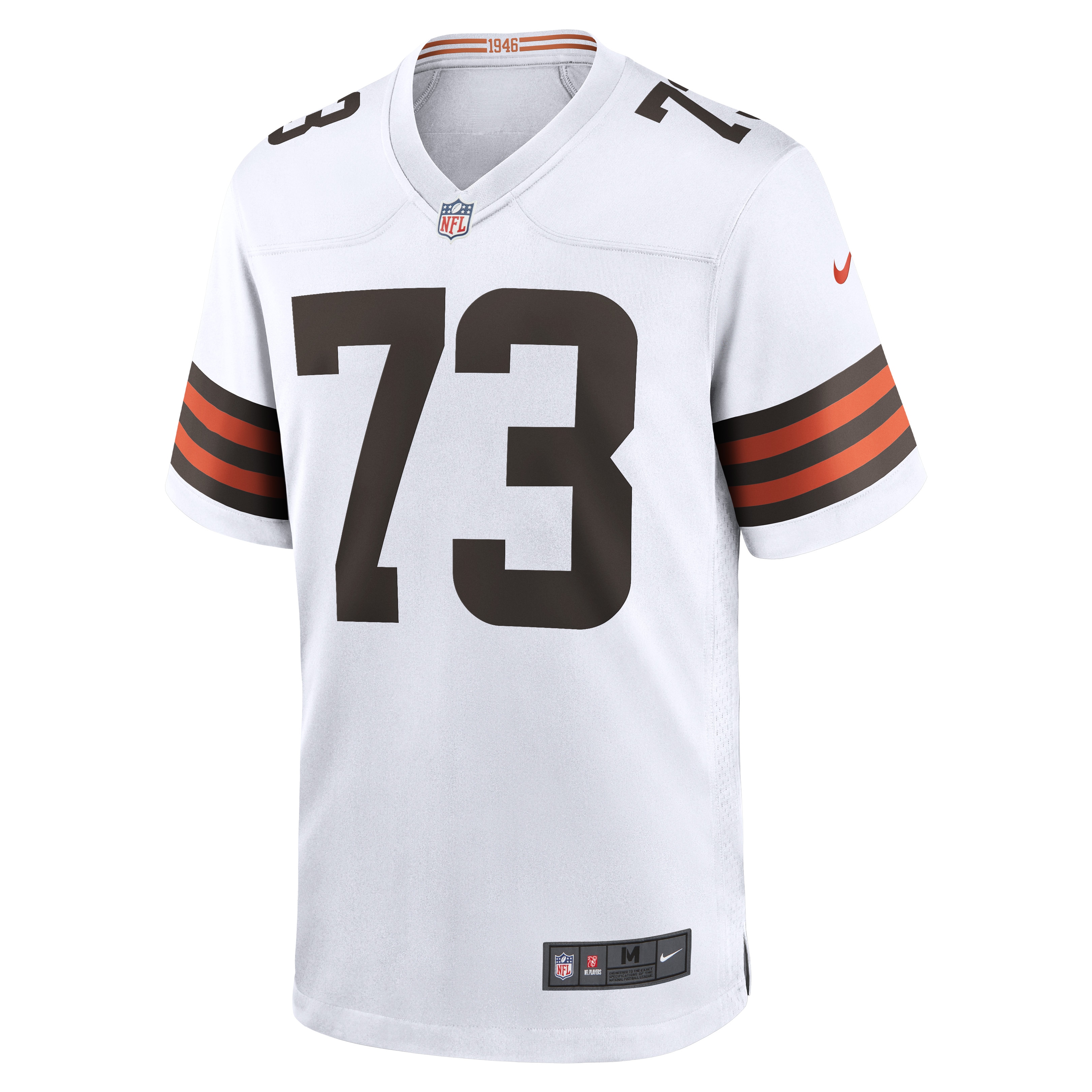 Men's Cleveland Browns Joe Thomas White Retired Game Player Jersey