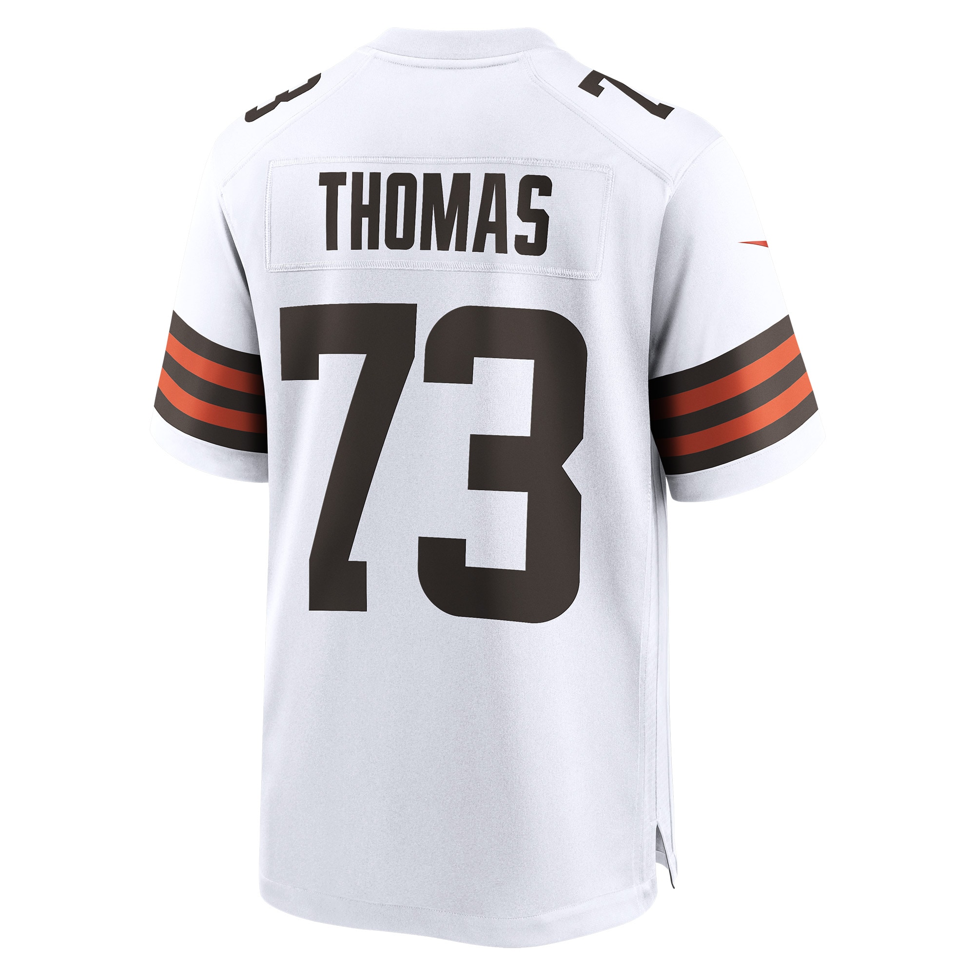 Men's Cleveland Browns Joe Thomas White Retired Game Player Jersey