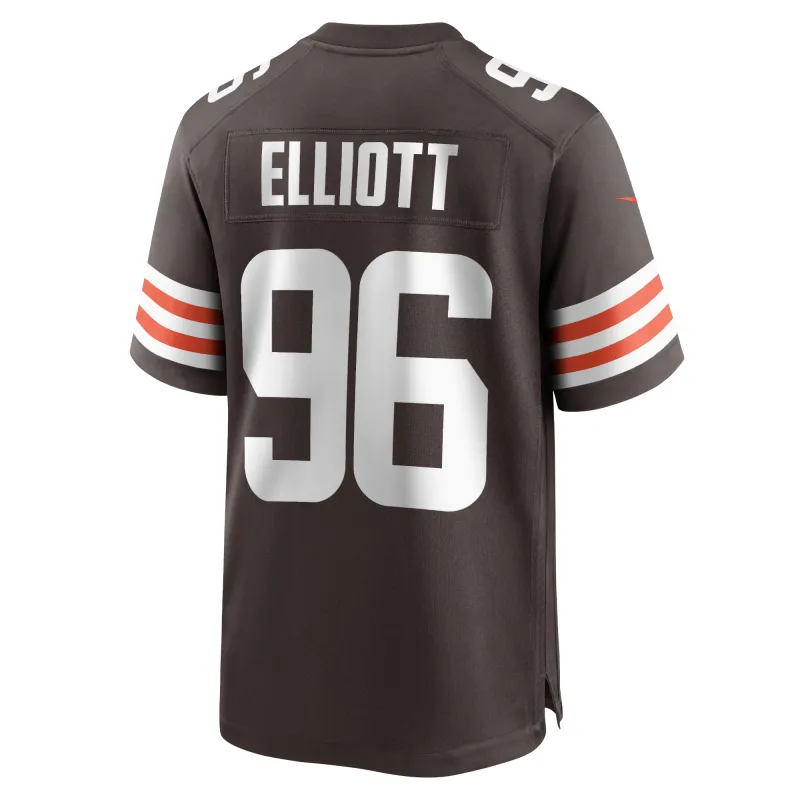 Men's Cleveland Browns Jordan Elliott Brown Game Jersey
