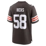 Men's Cleveland Browns Jordan Hicks Brown Game Jersey