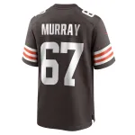 Men's Cleveland Browns Justin Murray Brown Team Game Jersey