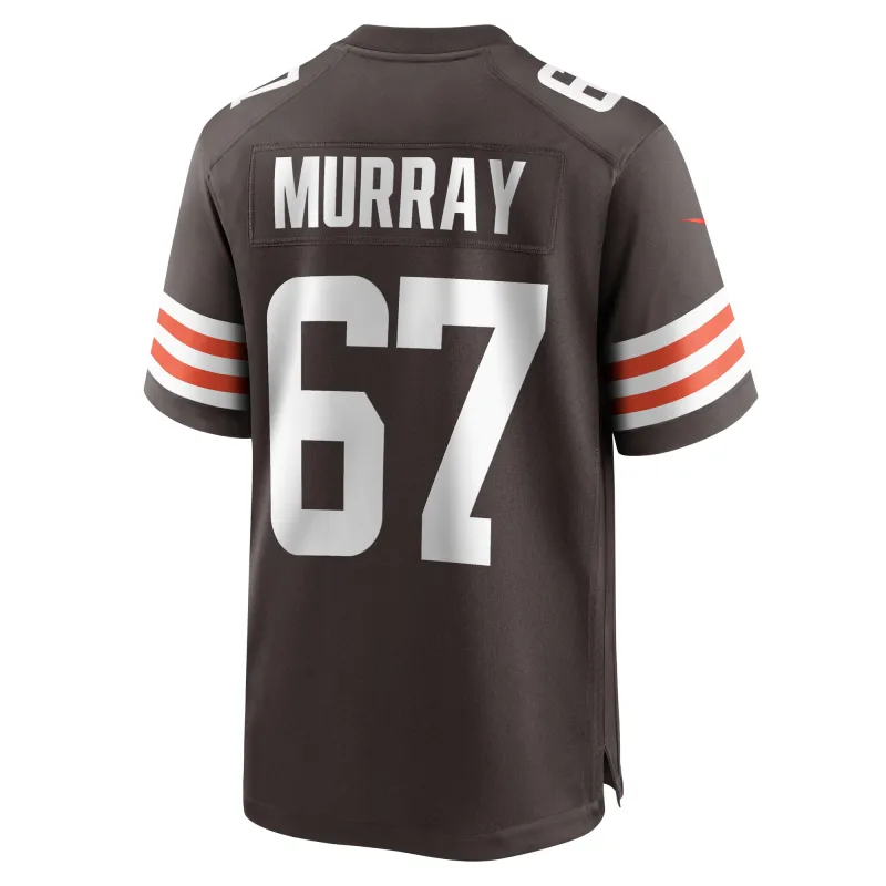 Men's Cleveland Browns Justin Murray Brown Team Game Jersey