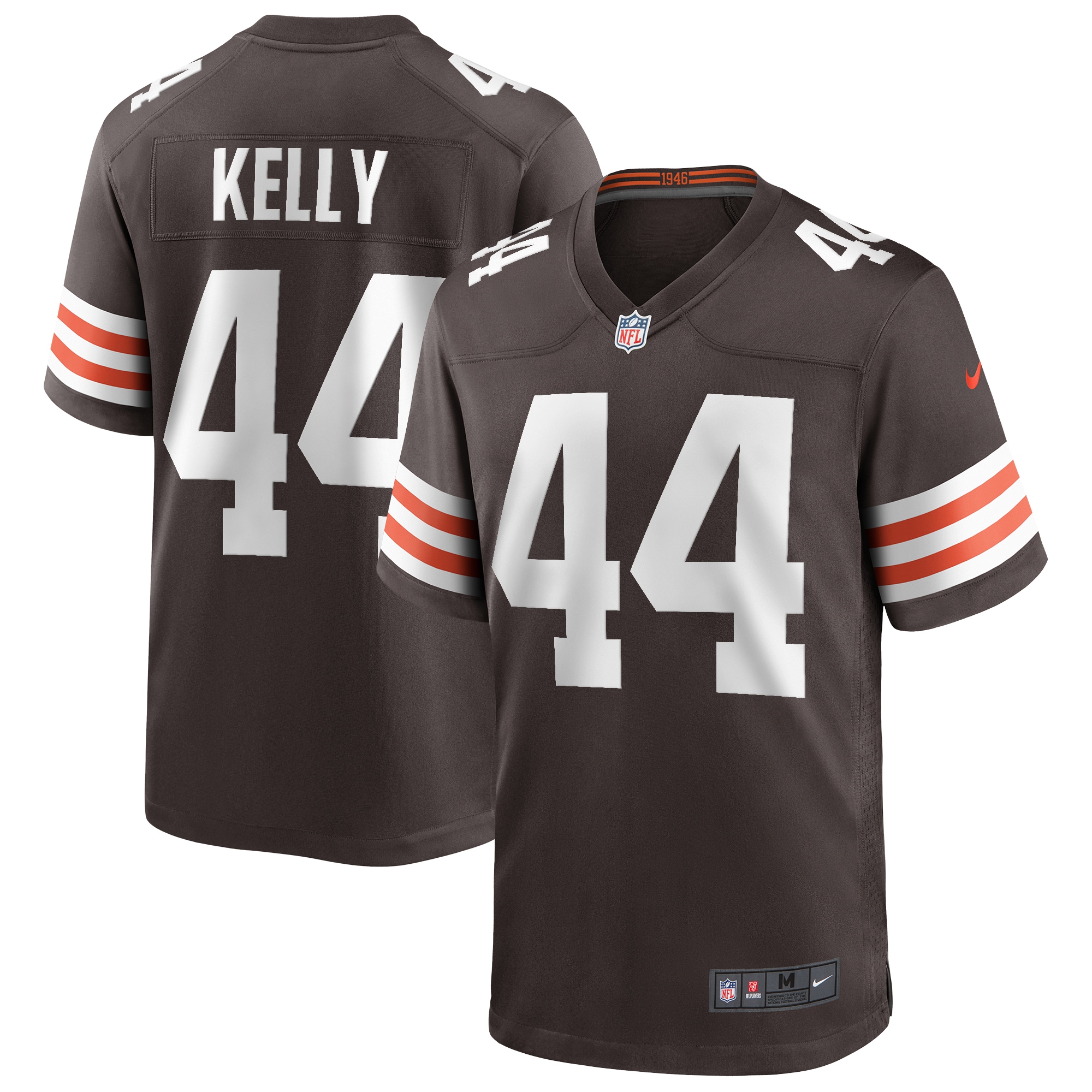 Men's Cleveland Browns Leroy Kelly Brown Game Retired Player Jersey