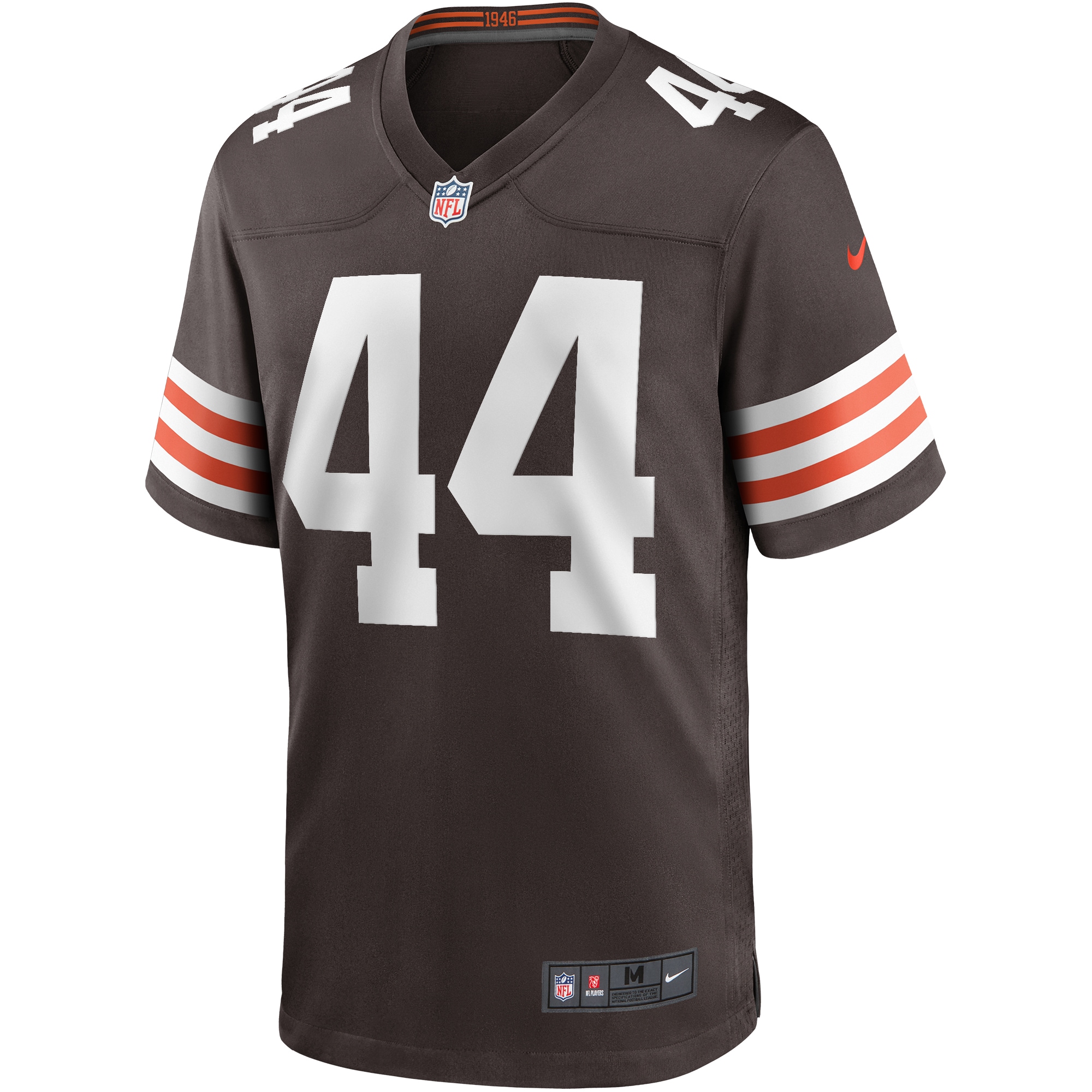 Men's Cleveland Browns Leroy Kelly Brown Game Retired Player Jersey