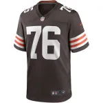 Men's Cleveland Browns Lou Groza Brown Game Retired Player Jersey