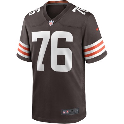 Men's Cleveland Browns Lou Groza Brown Game Retired Player Jersey 02