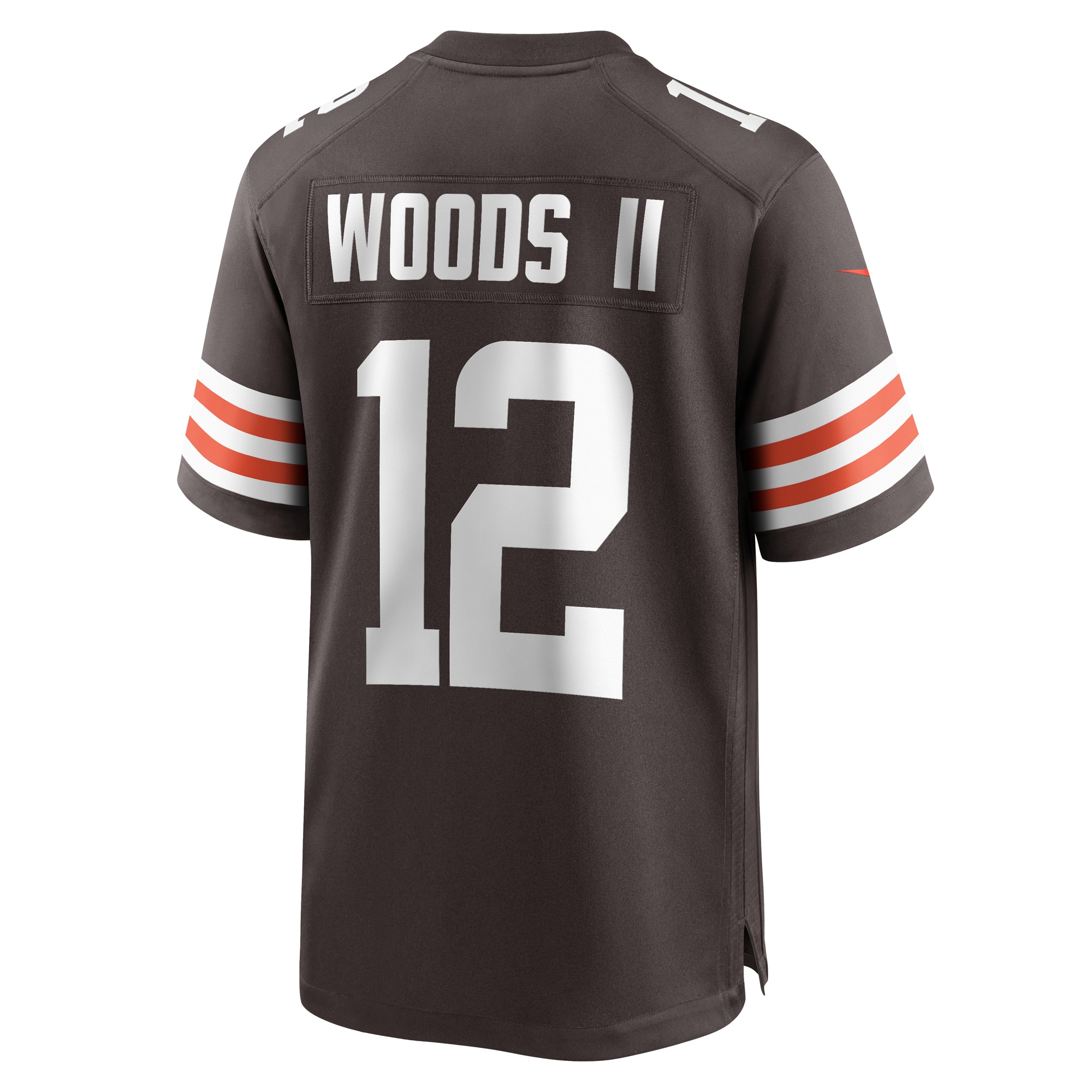 Men's Cleveland Browns Michael Woods II Brown Game Player Jersey