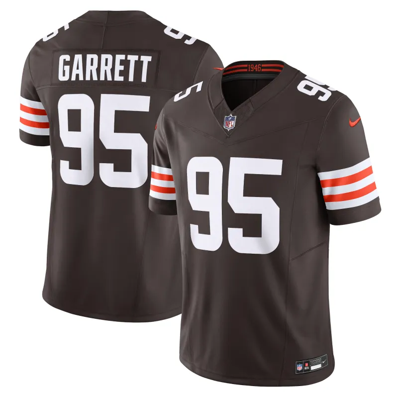 Men's Cleveland Browns Myles Garrett Brown Vapor F.U.S.E. Limited Jersey
