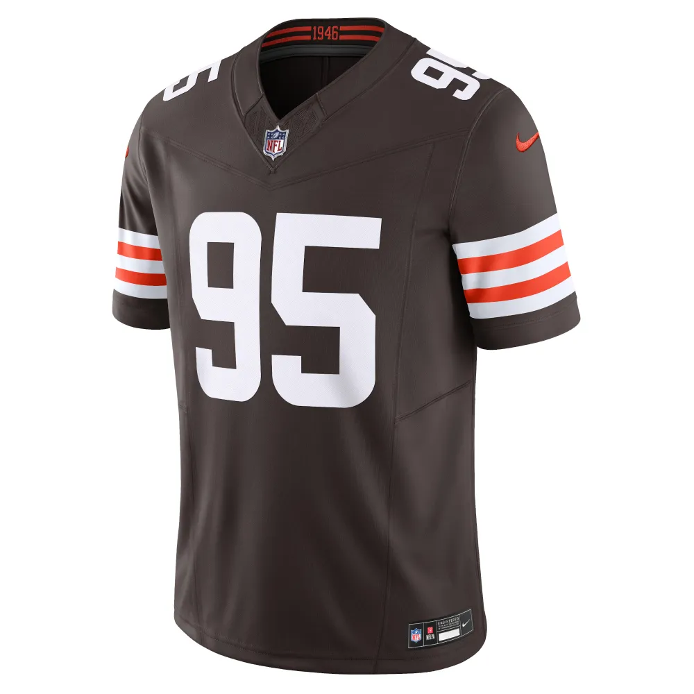 Men's Cleveland Browns Myles Garrett Brown Vapor F.U.S.E. Limited Jersey