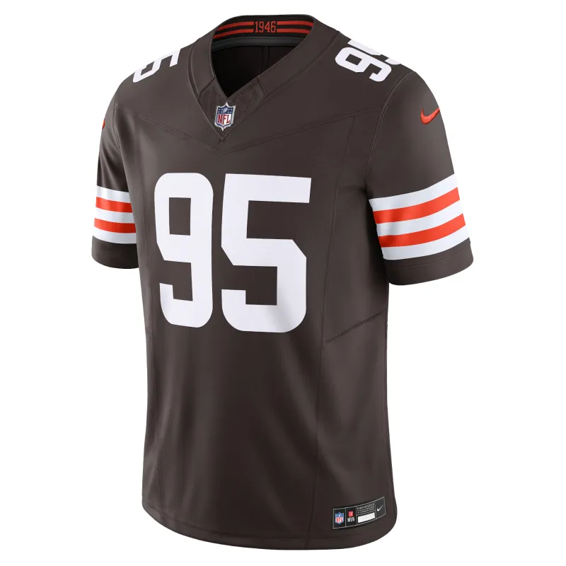 Men's Cleveland Browns Myles Garrett Brown Vapor F.U.S.E. Limited Jersey