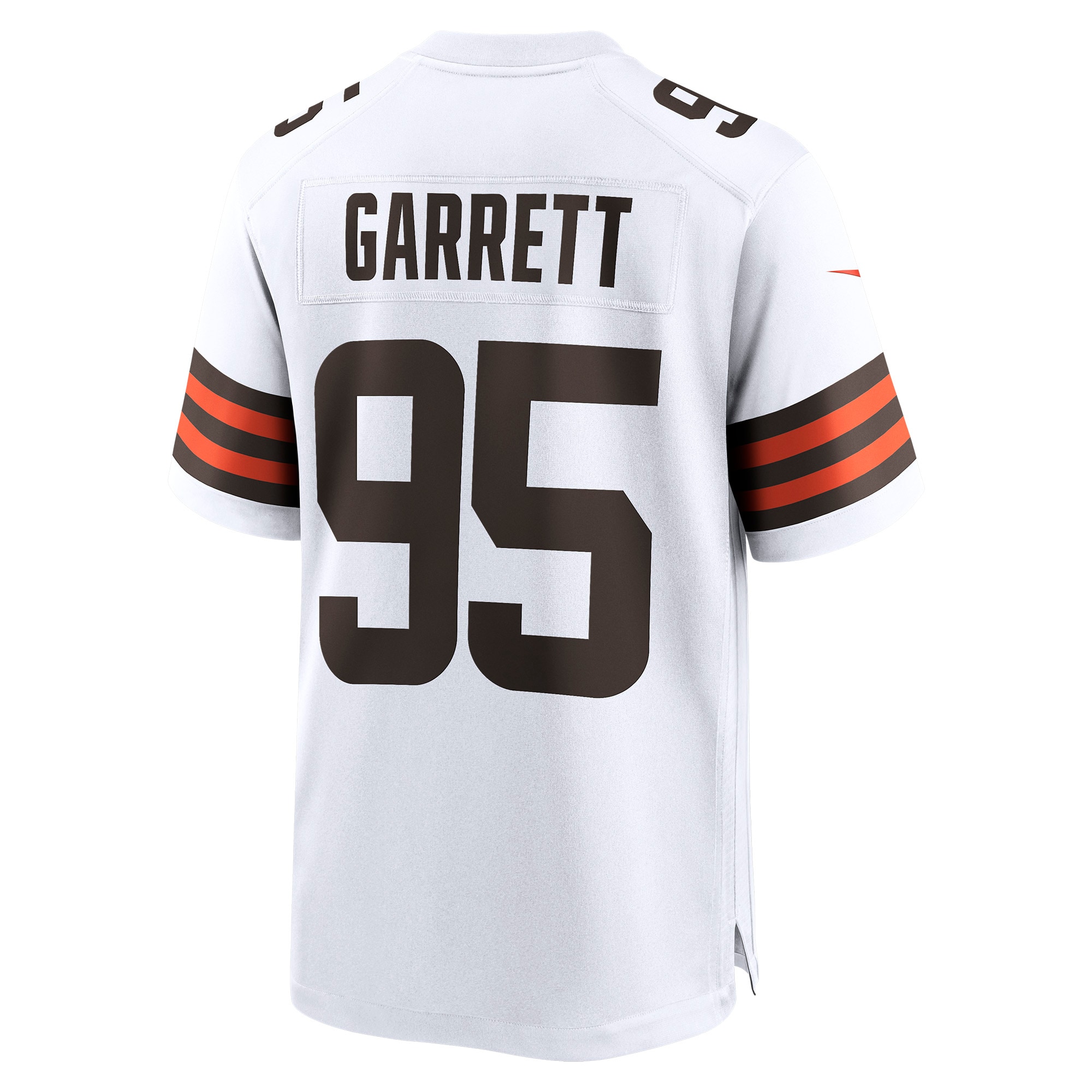 Men's Cleveland Browns Myles Garrett White Away Game Jersey