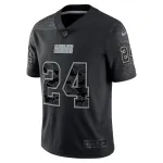 Men's Cleveland Browns Nick Chubb Black RFLCTV Limited Jersey