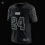 Men's Cleveland Browns Nick Chubb Black RFLCTV Limited Jersey
