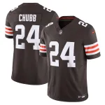 Men's Cleveland Browns Nick Chubb Brown Vapor F.U.S.E. Limited Jersey