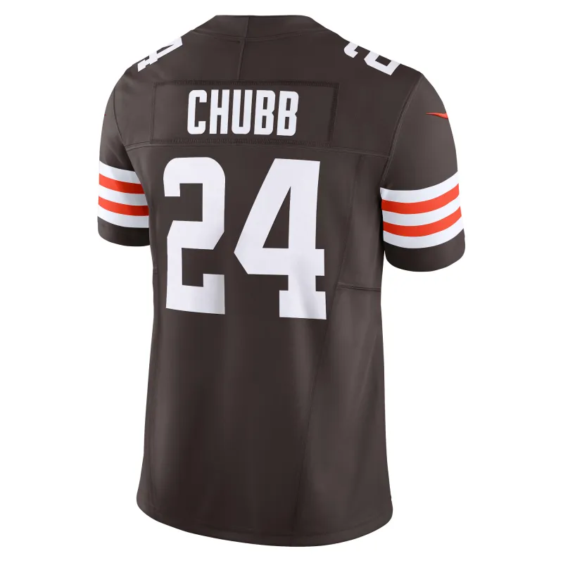 Men's Cleveland Browns Nick Chubb Brown Vapor F.U.S.E. Limited Jersey