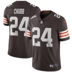 Men's Cleveland Browns Nick Chubb Brown Vapor Limited Jersey