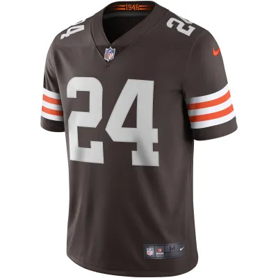 Men's Cleveland Browns Nick Chubb Brown Vapor Limited Jersey 02