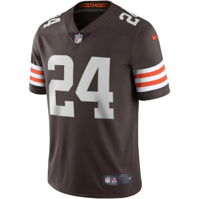 Men's Cleveland Browns Nick Chubb Brown Vapor Limited Jersey 02