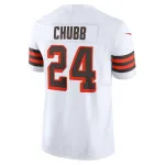 Men's Cleveland Browns Nick Chubb White Vapor F.U.S.E. Limited Jersey