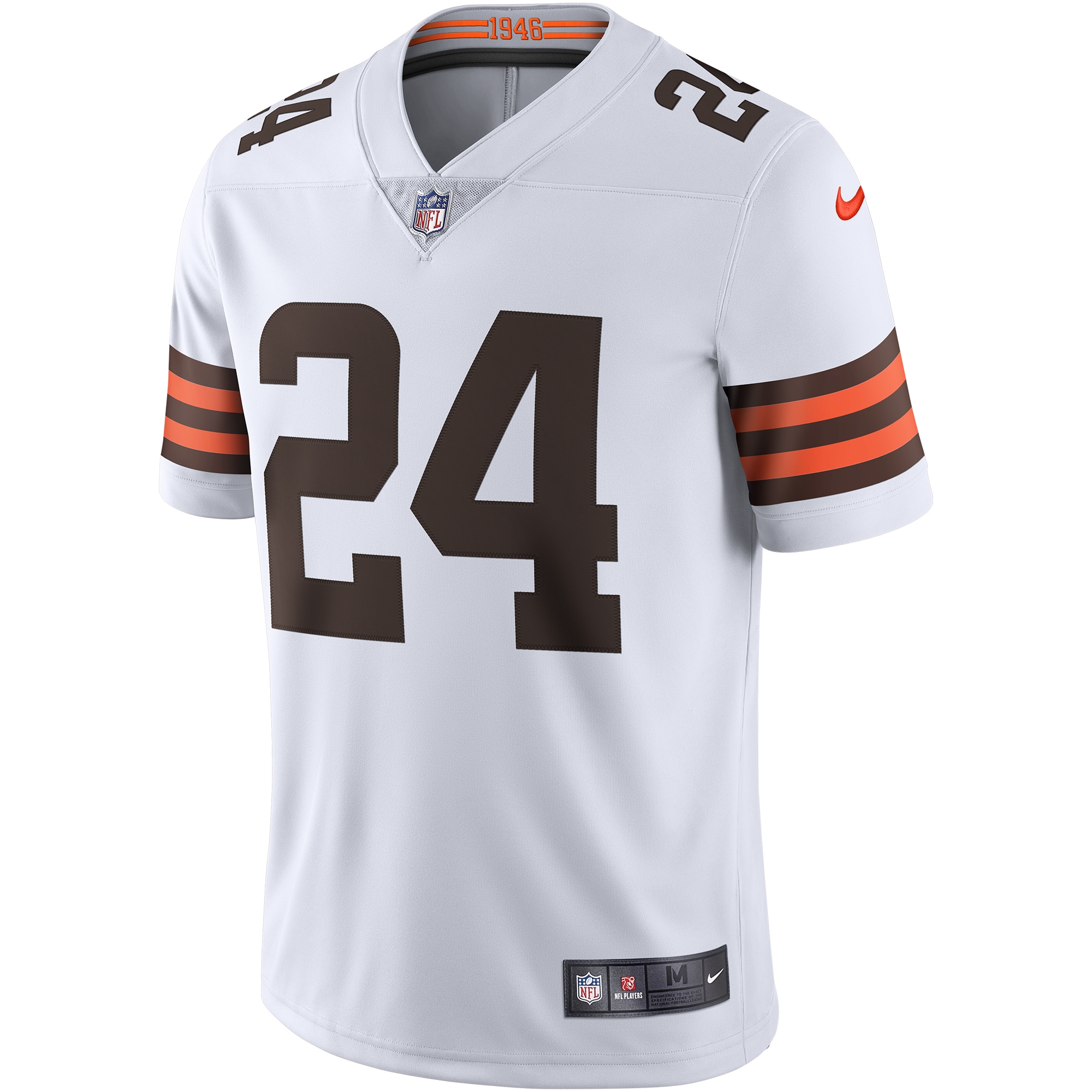 Men's Cleveland Browns Nick Chubb White Vapor Limited Jersey