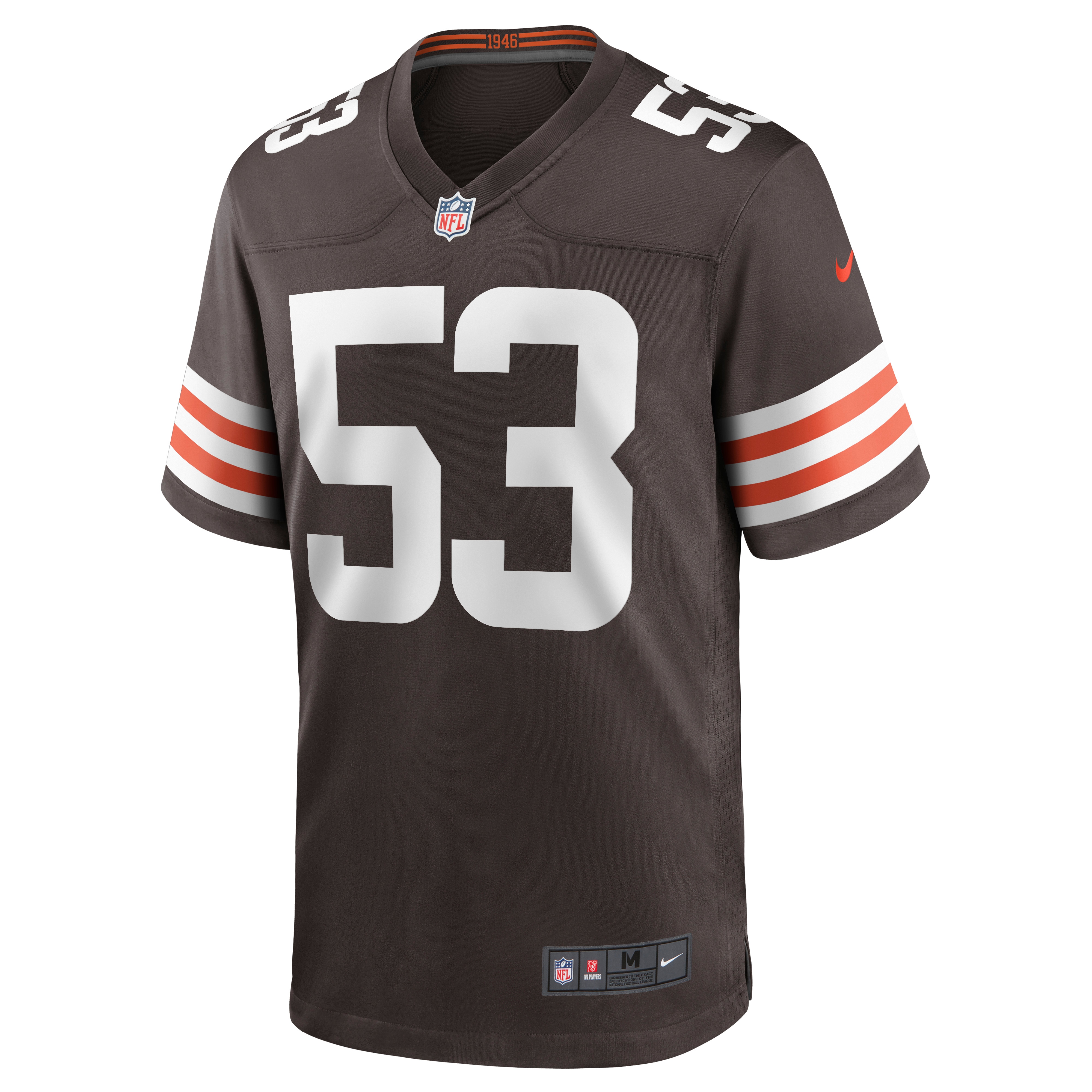 Men's Cleveland Browns Nick Harris Brown Game Jersey