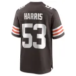 Men's Cleveland Browns Nick Harris Brown Game Jersey