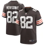 Men's Cleveland Browns Ozzie Newsome Brown Game Retired Player Jersey