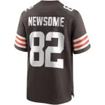 Men's Cleveland Browns Ozzie Newsome Brown Game Retired Player Jersey