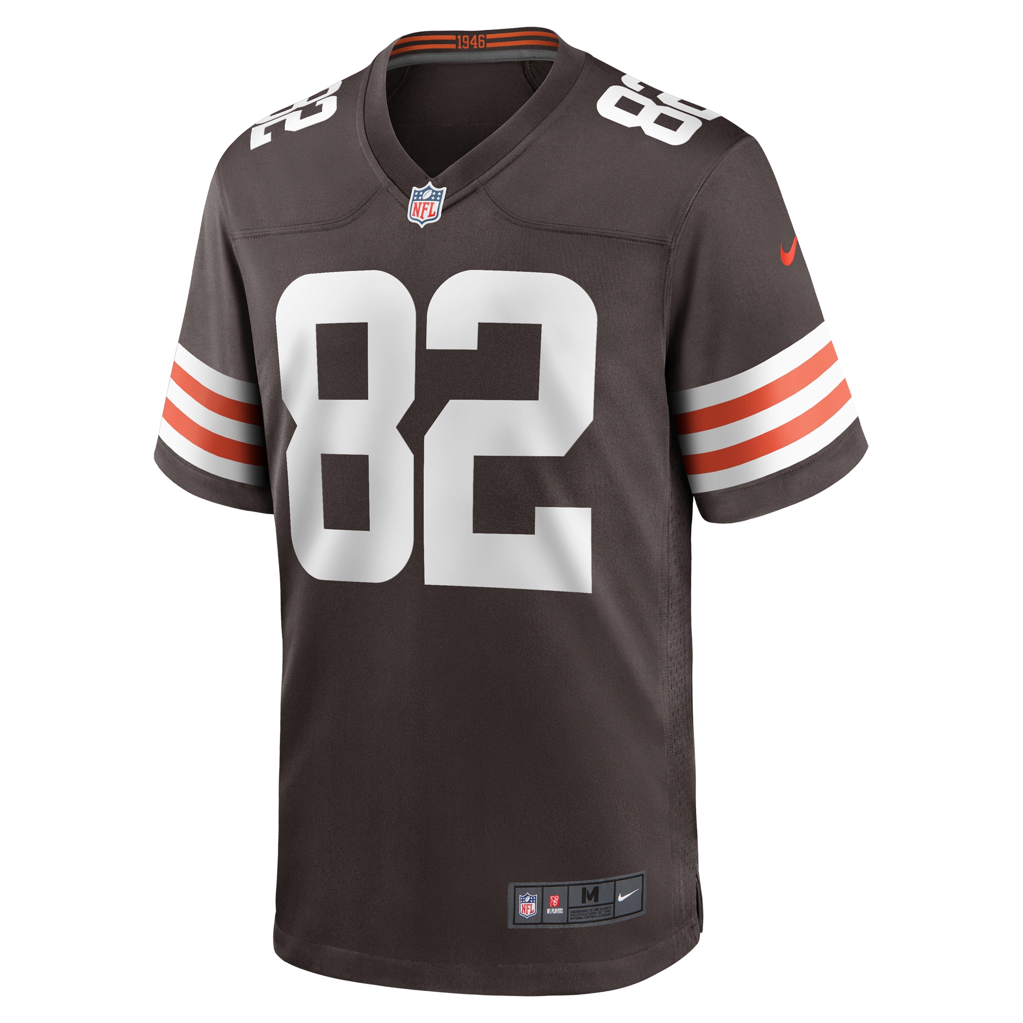 Men's Cleveland Browns Trinity Benson Brown Team Game Jersey
