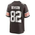 Men's Cleveland Browns Trinity Benson Brown Team Game Jersey