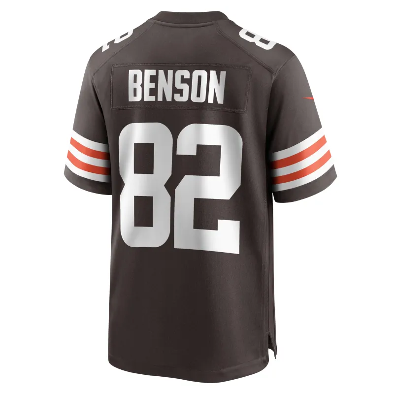Men's Cleveland Browns Trinity Benson Brown Team Game Jersey