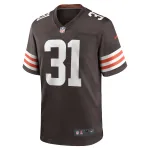 Men's Cleveland Browns Vincent Gray Brown Team Game Jersey