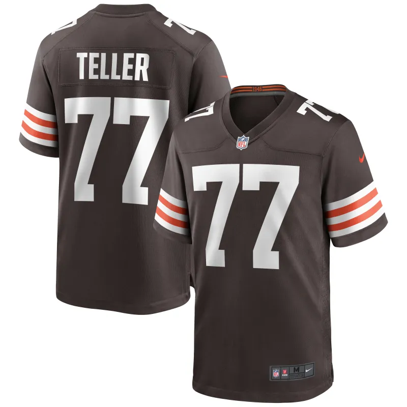 Men's Cleveland Browns Wyatt Teller Brown Game Jersey