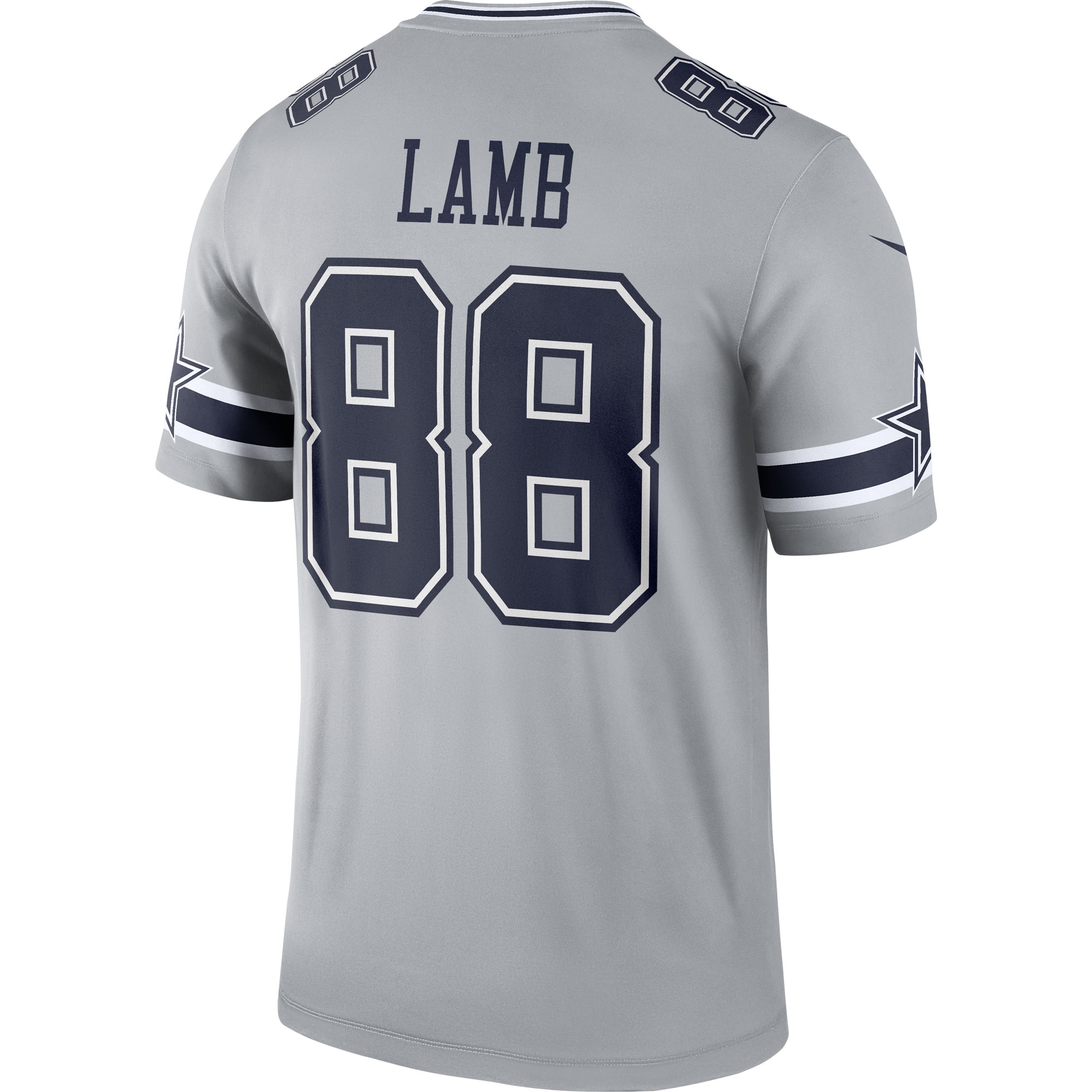 Men's Dallas Cowboys CeeDee Lamb Gray Inverted Legend Jersey