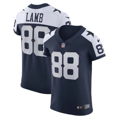 Men's Dallas Cowboys CeeDee Lamb Navy Alternate Vapor Elite Jersey 01