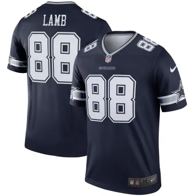 Men's Dallas Cowboys CeeDee Lamb  Navy Legend Jersey 01