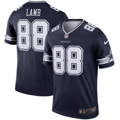 Men's Dallas Cowboys CeeDee Lamb Navy Legend Jersey 01