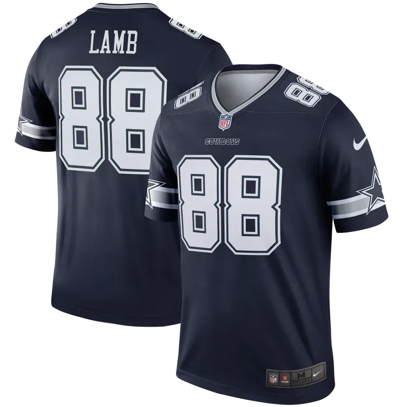 Men's Dallas Cowboys CeeDee Lamb Navy Legend Jersey