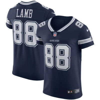 Men's Dallas Cowboys CeeDee Lamb Navy Vapor Elite Jersey 01