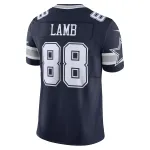 Men's Dallas Cowboys CeeDee Lamb Navy Vapor F.U.S.E. Limited Jersey