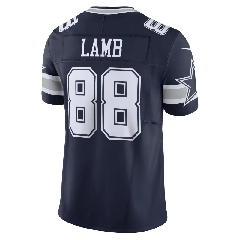 Men's Dallas Cowboys CeeDee Lamb Navy Vapor F.U.S.E. Limited Jersey