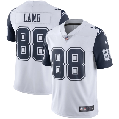 Men's Dallas Cowboys CeeDee Lamb White 2nd Alternate Vapor Limited Jersey 01