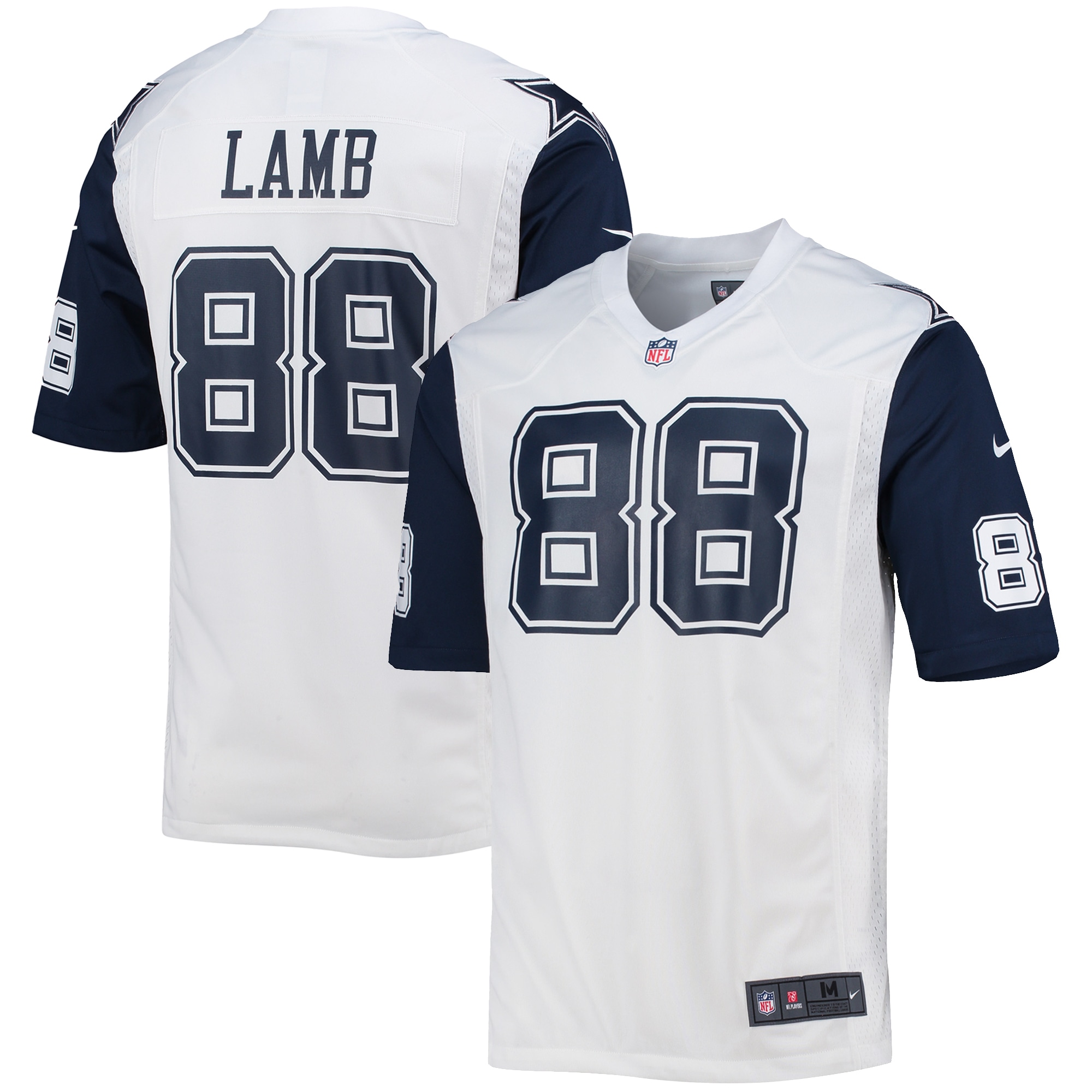 Men's Dallas Cowboys CeeDee Lamb White Alternate Game Jersey
