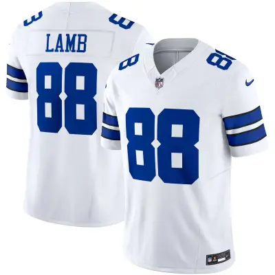 Men's Dallas Cowboys CeeDee Lamb White Vapor F.U.S.E. Limited Jersey 01
