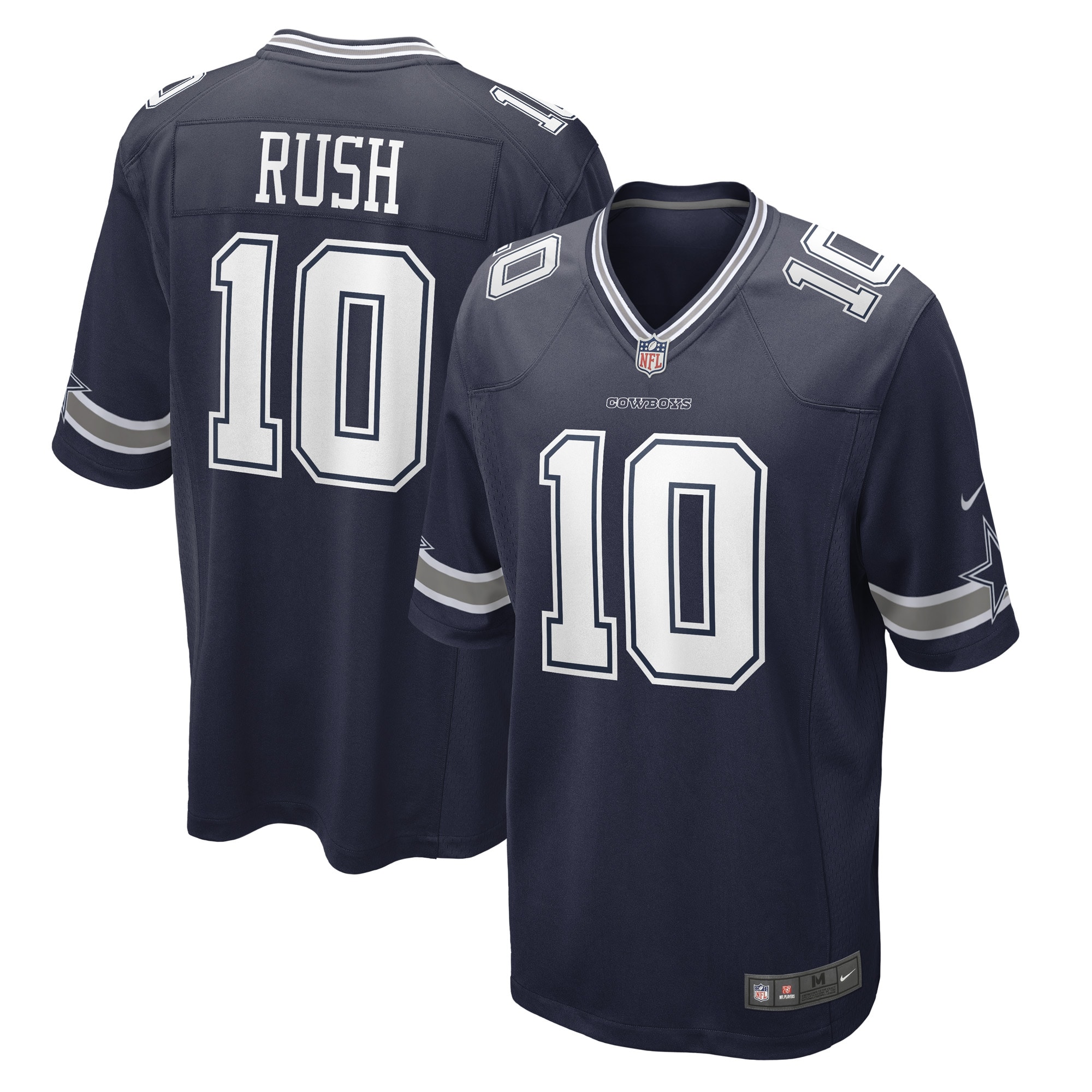 Men's Dallas Cowboys Cooper Rush Navy Game Player Jersey