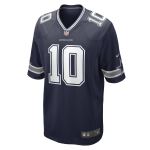 Men's Dallas Cowboys Cooper Rush Navy Game Player Jersey