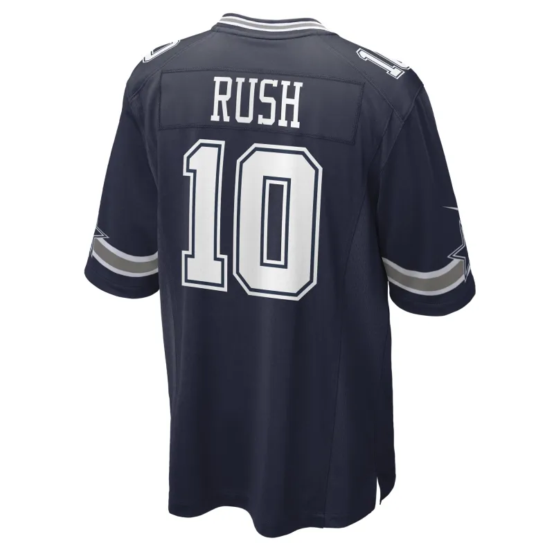 Men's Dallas Cowboys Cooper Rush Navy Game Player Jersey