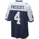 Men's Dallas Cowboys Dak Prescott Navy Alternate Game Team Jersey